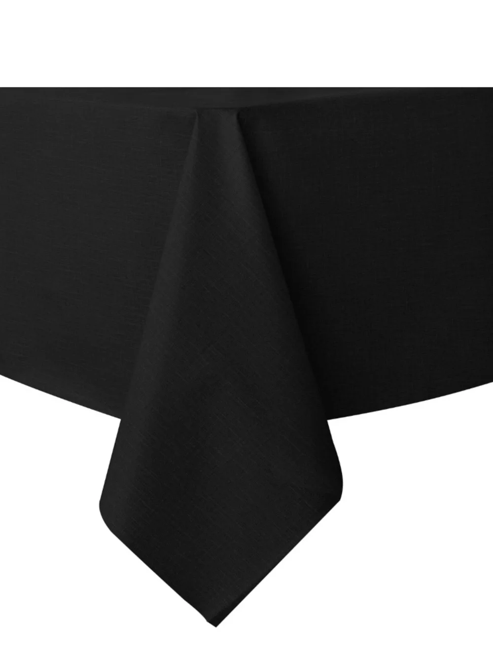 BLACK VINYL Tablecloth Waterproof Oil Proof Wipe Clean Rectangular 60x120”